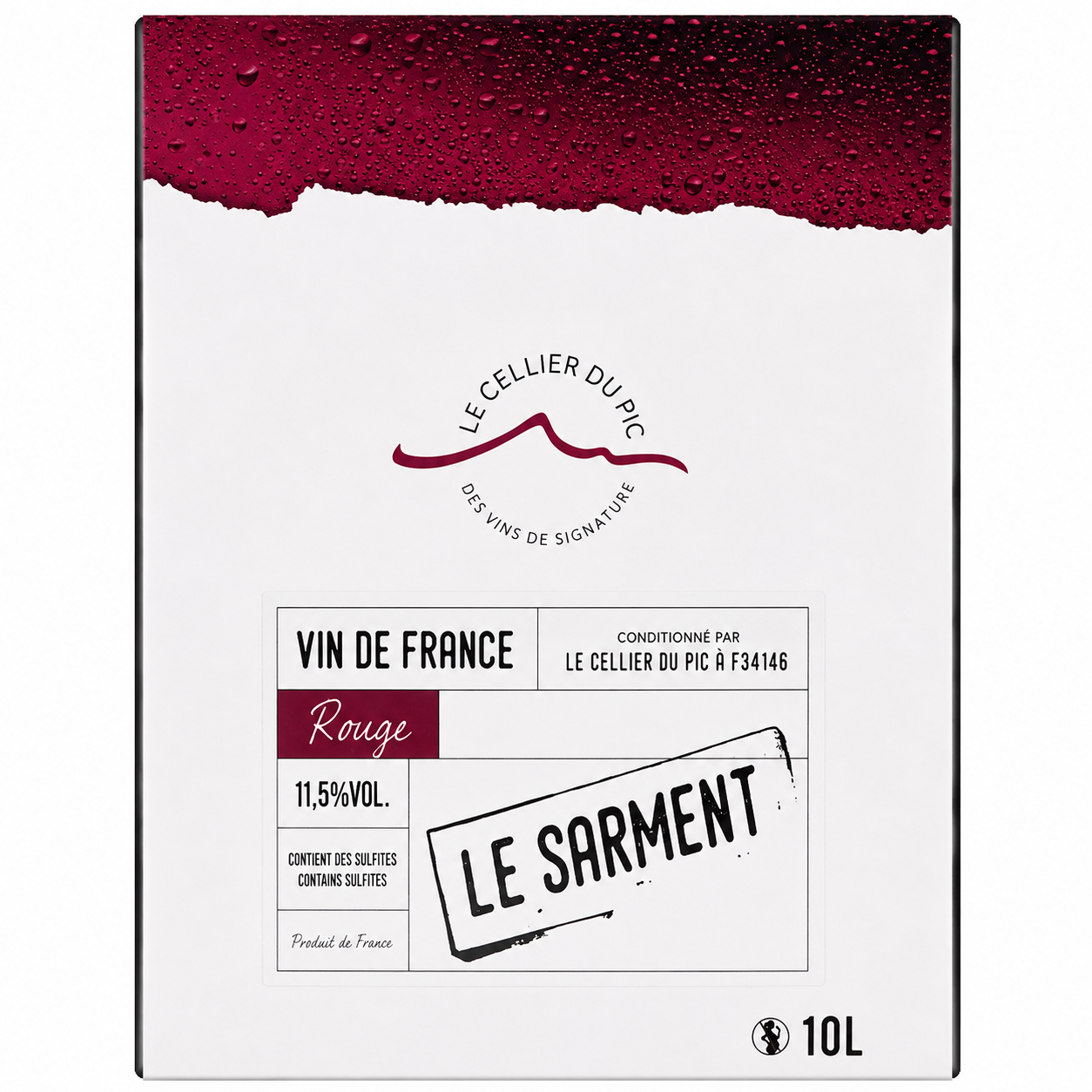 BIB 10L SARMENT ROUGE 11.5%
